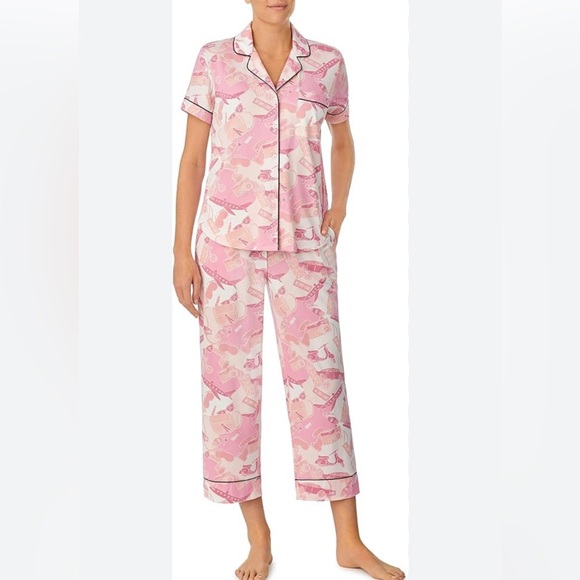 kate spade Other - NWT Kate Spade Crop Pj Set in Blush Sz Medium $88